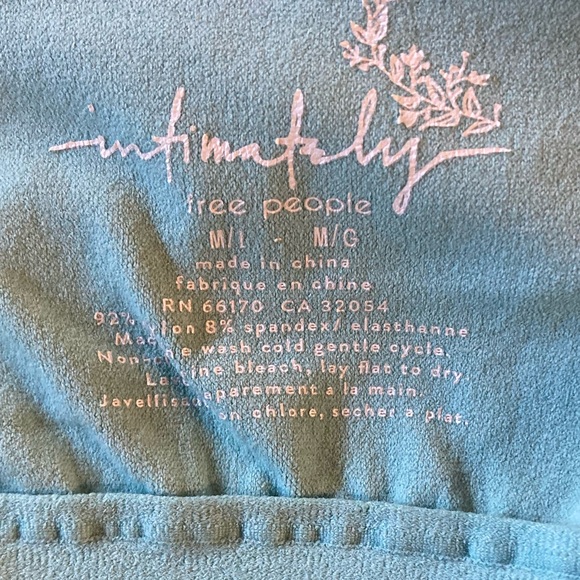 Free People Intimately Seafoam Green Bodysuit - Picture 5 of 5